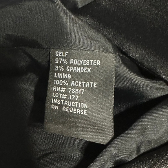 KM Collections By Milla Bell Black Satin Punch Hole Pantsuit Bell Bottoms Prom - Picture 10 of 11